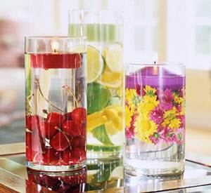 تزئین زیبا برای شمع ها