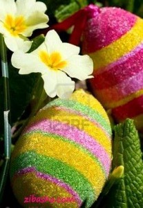 تزیین تخم مرغ با پارچه