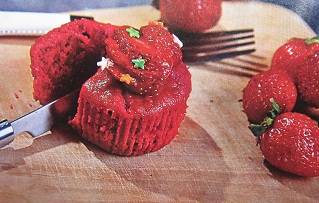 مافین توت فرنگی