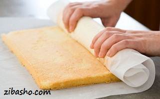 آماده کردن شیرینی رولت