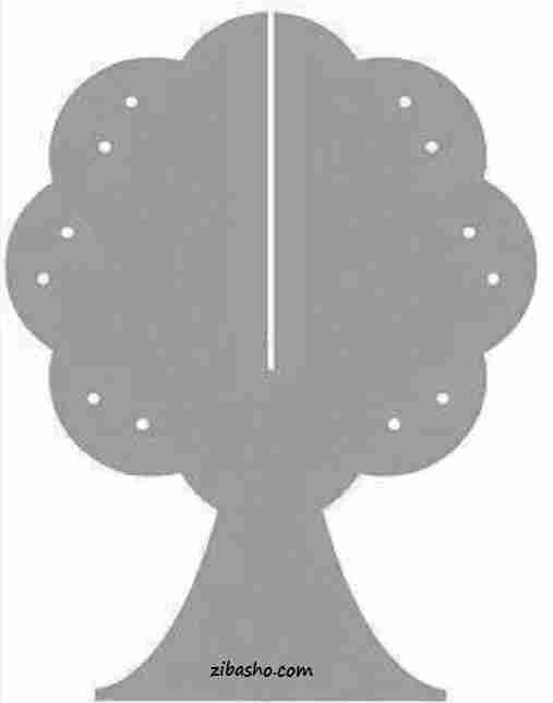 الگو درخت آویز گوشواره