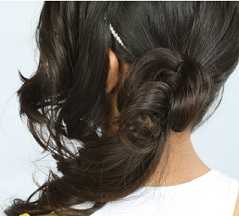 آموزش شینیون کنار سر