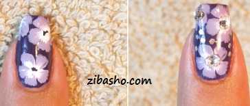 طراحی ناخن مدا بنفشه