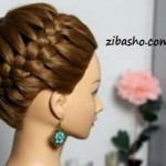 آموزش شینیون بافت تاج