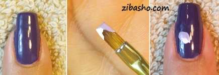 طراحی ناخن گل بنفشه