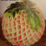 آموزش ساخت هندوانه به شکل توت فرنگی