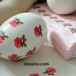 تزِیین تخم مرغ هفت سین با دکوپاژ