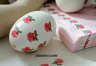 ایده ای برای تزِیین تخم مرغ