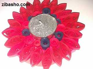 جا شمعی با ملیله کاغذی